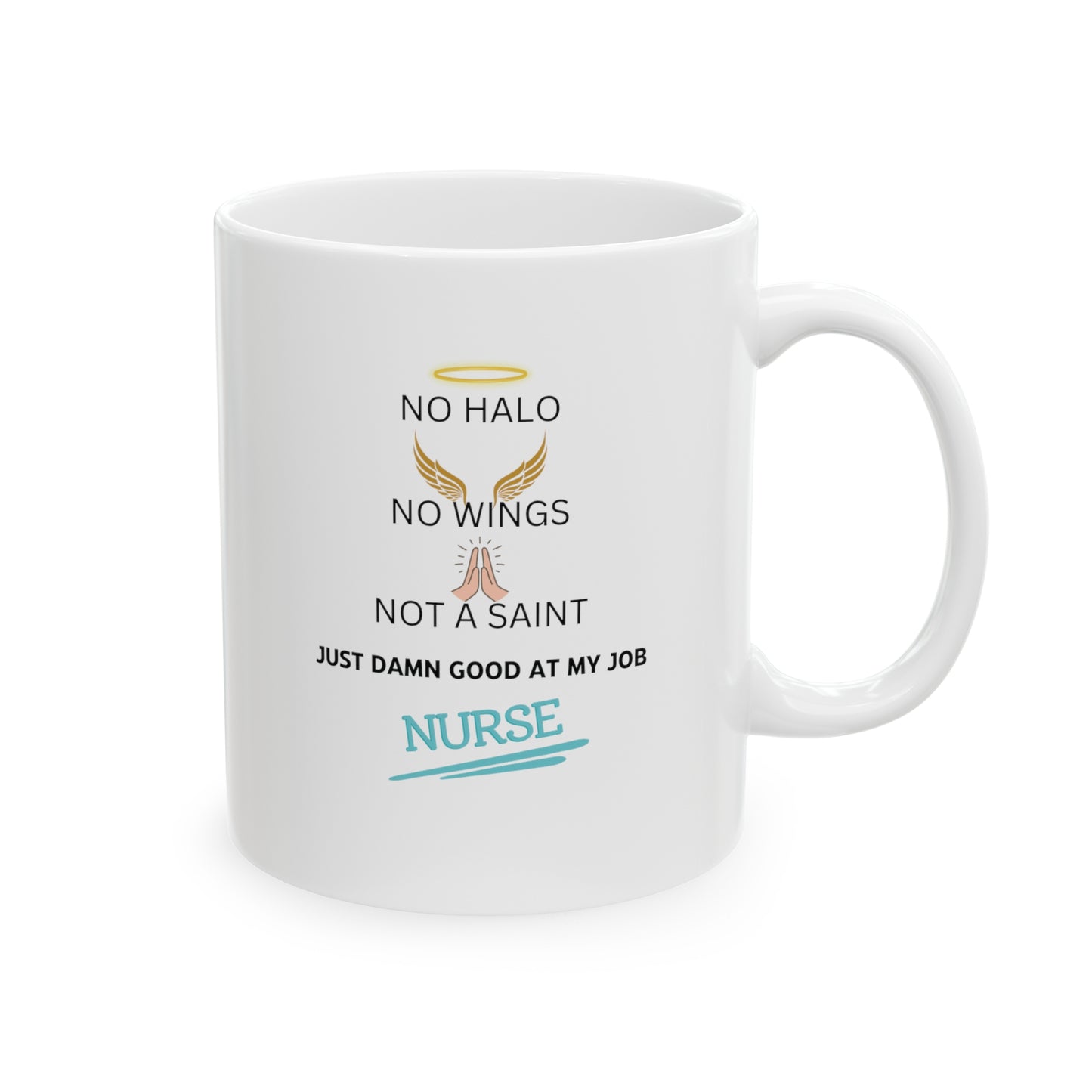 Not A Saint Ceramic Mug, 11oz