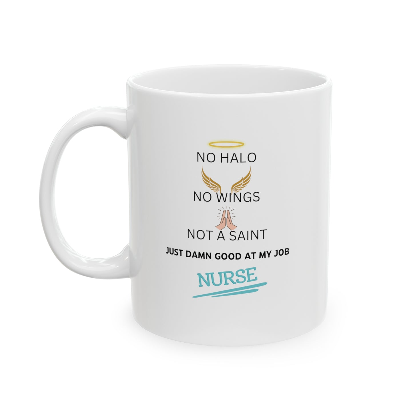 Not A Saint Ceramic Mug, 11oz